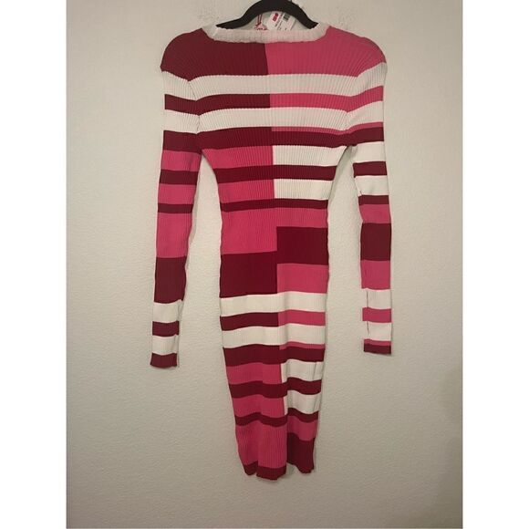 New Solid & Striped Colette Striped Ribbed Dress - Picture 8 of 8